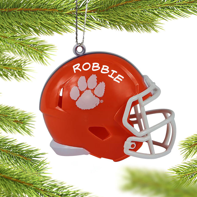 decorative personalized clemson university football helmet christmas ornament – Christmas ornament, holiday tree decoration o