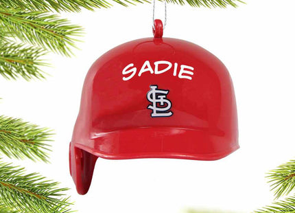decorative personalized mlb st louis cardinals batting helmet christmas ornament – Christmas ornament, holiday tree decoratio