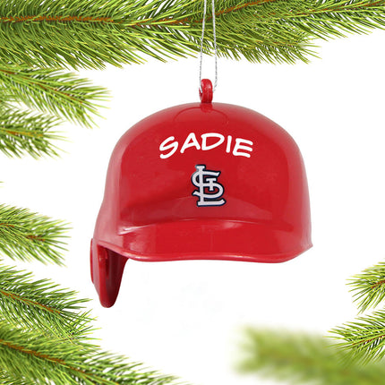 decorative personalized mlb st louis cardinals batting helmet christmas ornament – Christmas ornament, holiday tree decoratio