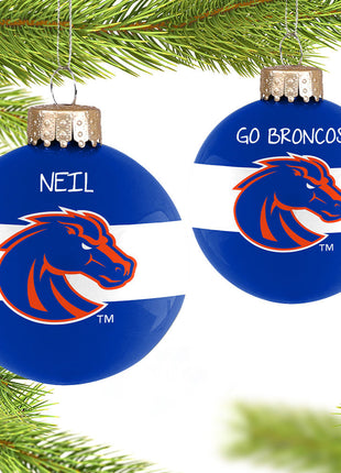 Boise State Glass Ornament  by FOCO Ornament