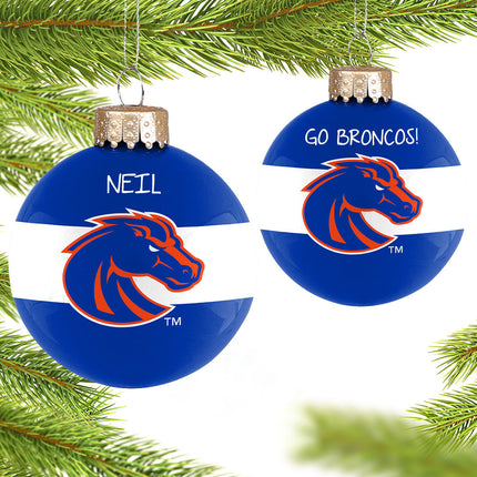 keepsake personalized boise state glass christmas ornament – Christmas ornament, holiday tree decoration or gift