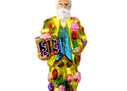 Fresh Squeezed Santa Polish Glass Ornament