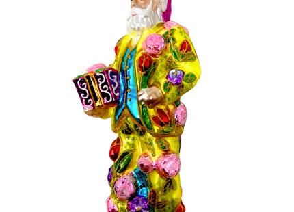 Fresh Squeezed Santa Polish Glass Ornament