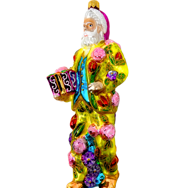 Fresh Squeezed Santa Polish Glass Ornament