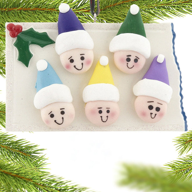 personalized north dakota 1-5 christmas ornament – Christmas ornament, holiday tree decoration or gift