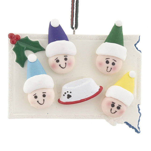 custom south dakota 1-5 christmas ornament – Christmas ornament, holiday tree decoration or gift