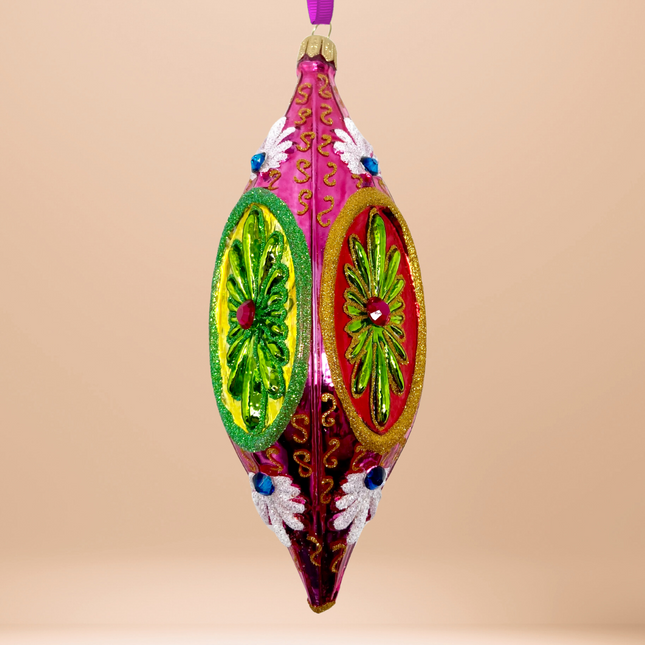 Viva Coin Glass Ornament