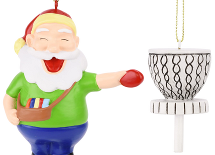 Diskin Frisbee Golf Santa Keepsake Ornament