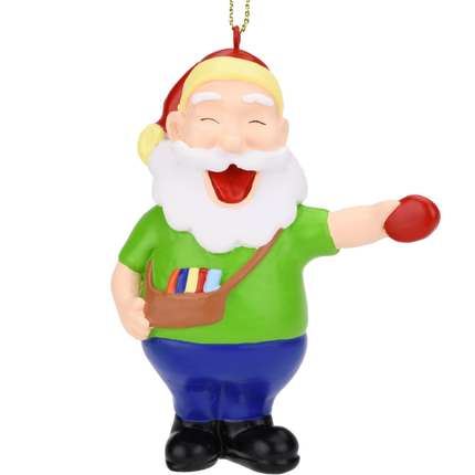 Diskin Frisbee Golf Santa Keepsake Ornament