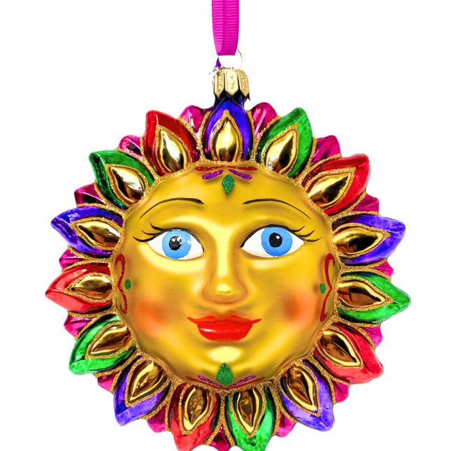 Golden Sands Sun Glass Ornament (G)