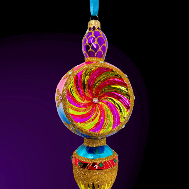 Gilded Fortune Polish Glass Ornament
