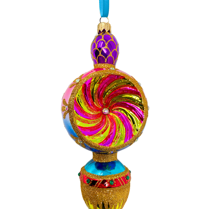 Gilded Fortune Polish Glass Ornament