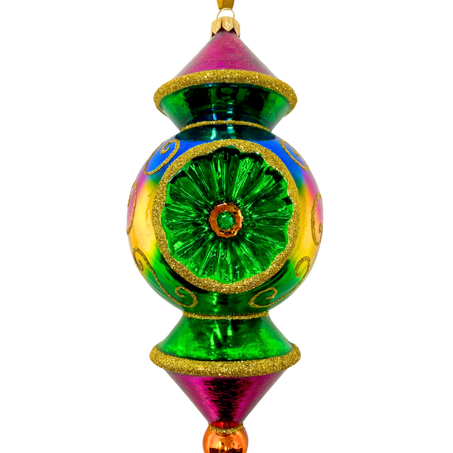 Glow Show Reflector Glass Ornament