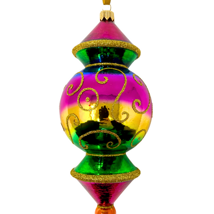 Glow Show Reflector Glass Ornament