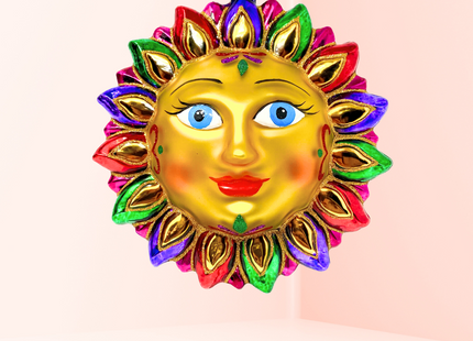 Golden Sands Sun Glass Ornament (G)
