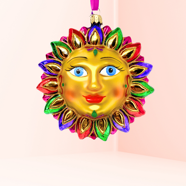 Golden Sands Sun Glass Ornament (G)