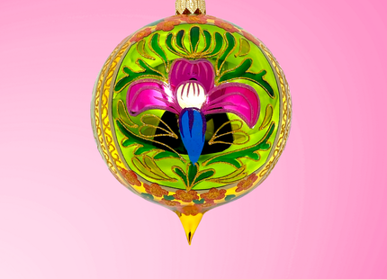 Green Gardens Polish Glass Ornament