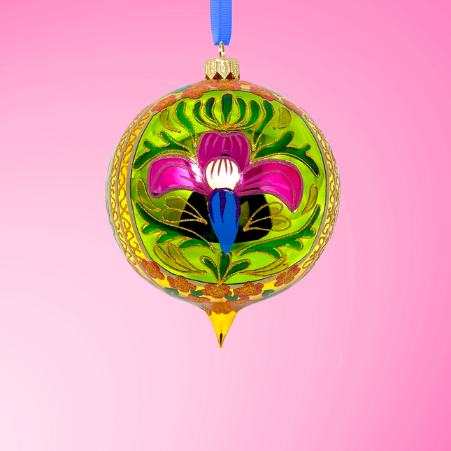 Green Gardens Polish Glass Ornament
