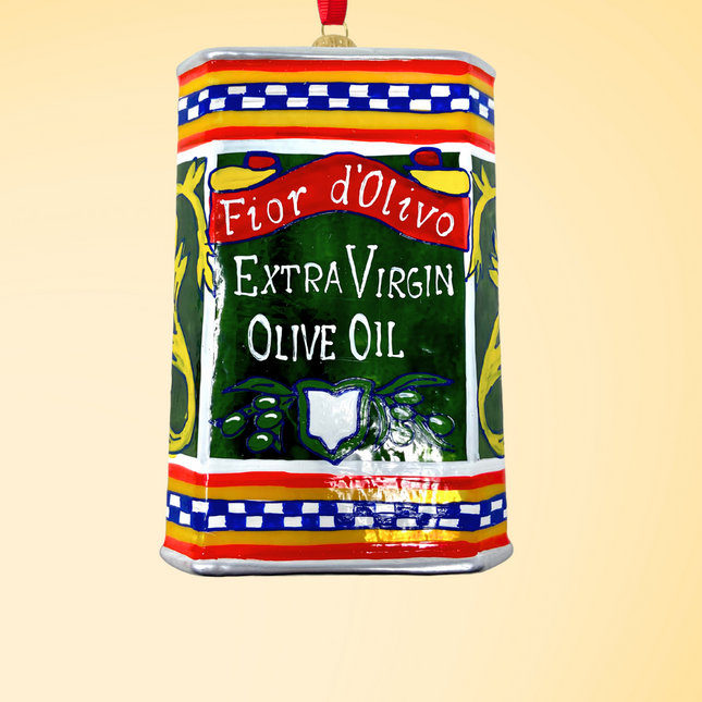 Extra Virgin Olive Oil Polish Glass Ornament
