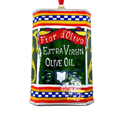 Extra Virgin Olive Oil Polish Glass Ornament