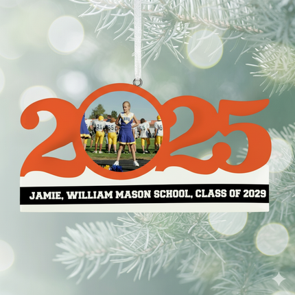Personalized Dated School Ornament