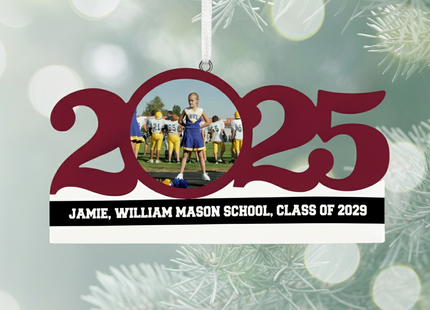 Personalized Dated School Ornament