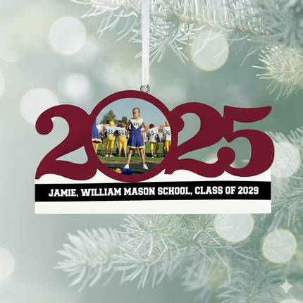 Personalized Dated School Ornament