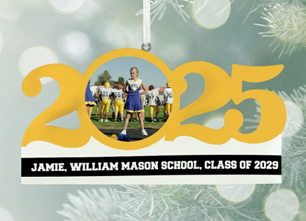 Personalized Dated School Ornament