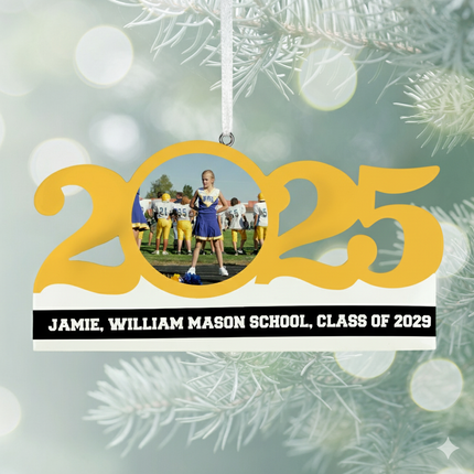 Personalized Dated School Ornament