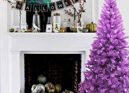 Purple Canadian Pine Halloween Christmas Tree