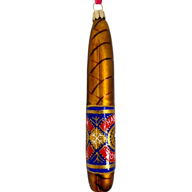 Habana Royale Cigar Polish Glass Ornament