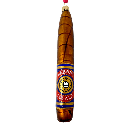 Habana Royale Cigar Polish Glass Ornament