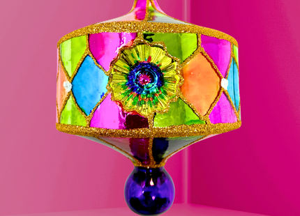 Havana Reflector Polish Glass Ornament