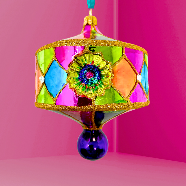 Havana Reflector Polish Glass Ornament