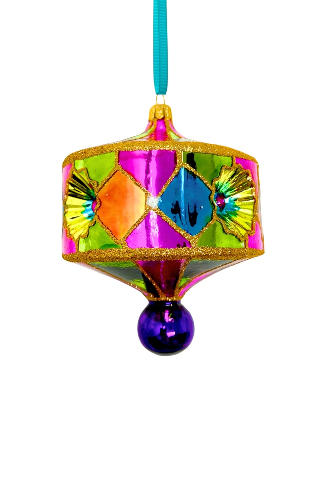 Havana Reflector Polish Glass Ornament