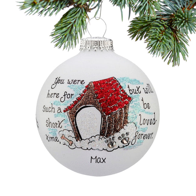 keepsake personalized memorial doghouse christmas ornament – Christmas ornament, holiday tree decoration or gift