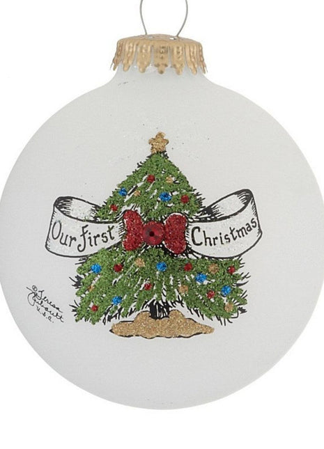 Our First Christmas Tree with Bow Ornament  by HEART GIFTS Ornament