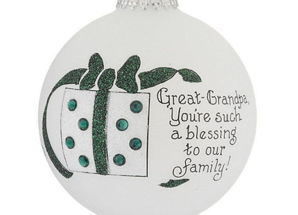 holiday great-grandpa, you're such a blessing to our family! christmas ornament – Christmas ornament, holiday tree decoration