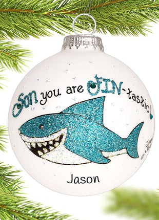Son Shark Ornament  by HEART GIFTS Ornament
