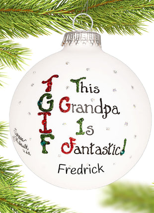Tgif Grandpa Ornament  by HEART GIFTS Ornament