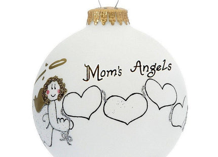 custom mom's 4 angels christmas ornament – Christmas ornament, holiday tree decoration or gift