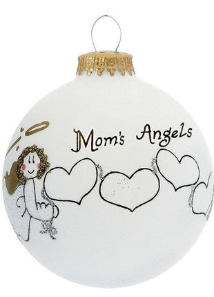 Mom's 4 Angels Ornament  by HEART GIFTS Ornament