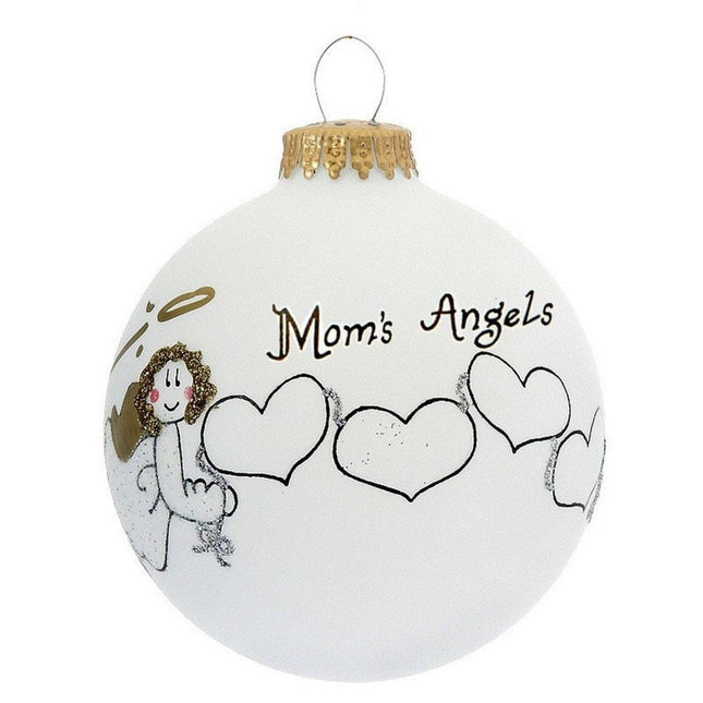 Mom's Angels Personalized Ornament - 3 or 4 Family Members