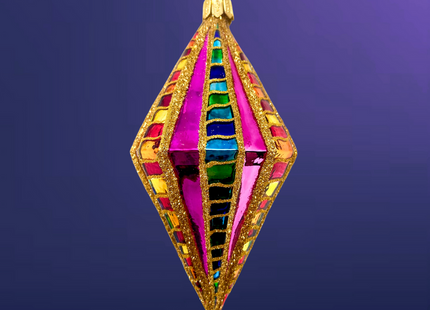 High Better Diamond Glass Ornament