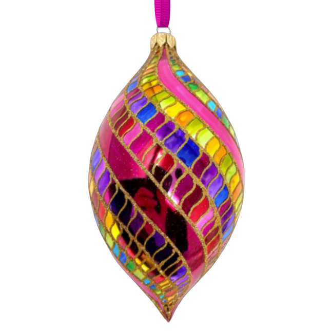 High Better Spinner Glass Ornament
