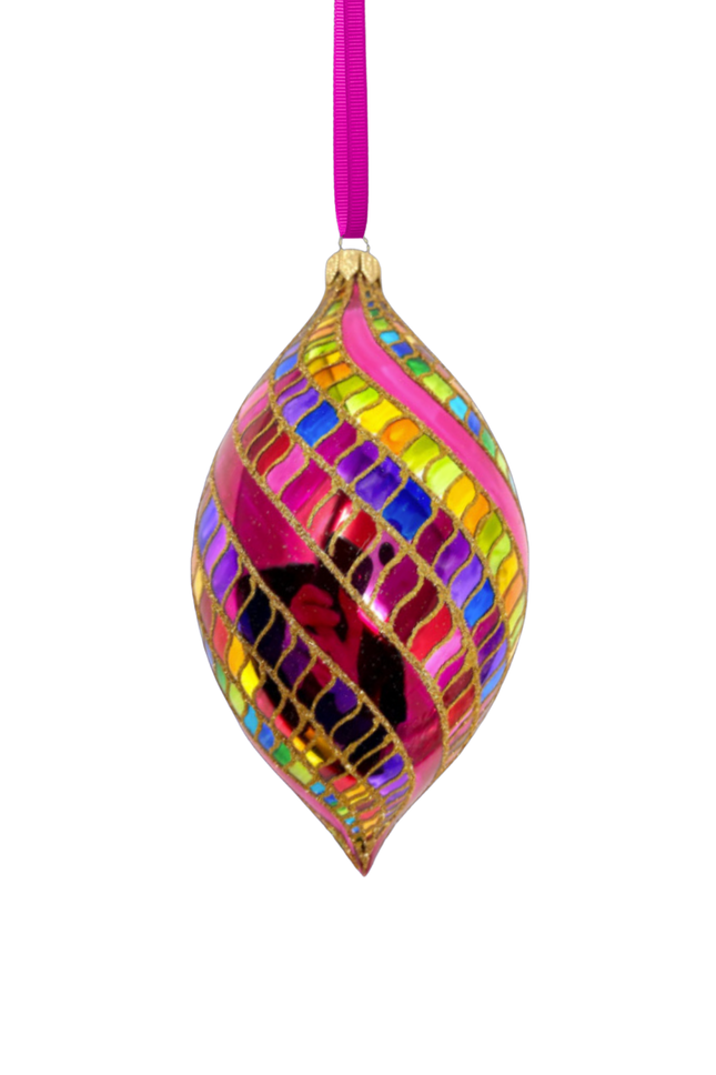 High Better Spinner Glass Ornament