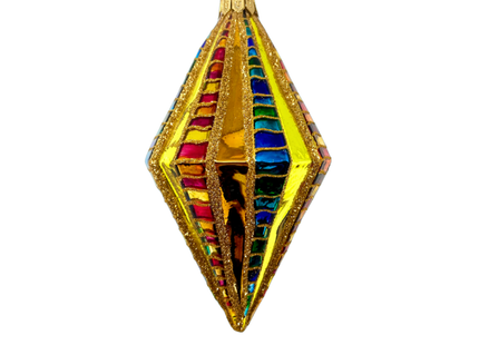 High Roller Diamond Glass Ornament