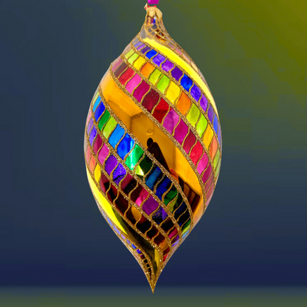 High Roller Spinner Glass Ornament