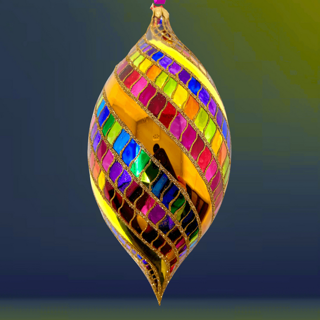 High Roller Spinner Glass Ornament