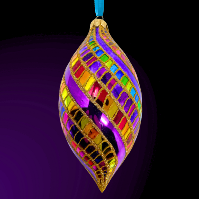 High Stakes Spinner Glass Ornament